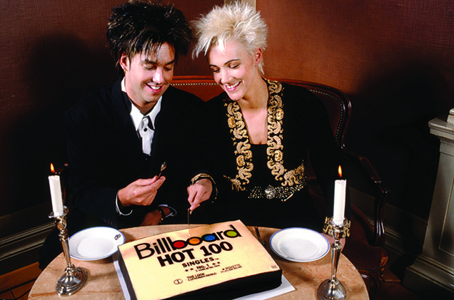 Roxette празднуют первое место. Сингл "The Look" на первом месте в Америке.