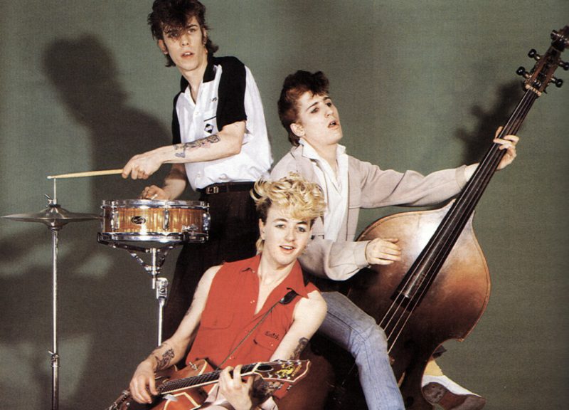 UNSPECIFIED - CIRCA 2000: (AUSTRALIA OUT) Photo of STRAY CATS and Slim Jim PHANTOM and Brian SETZER and Lee ROCKER; L-R: Slim Jim Phantom, Brian Setzer, Lee Rocker - posed, studio, group shot (Photo by GAB Archive/Redferns)